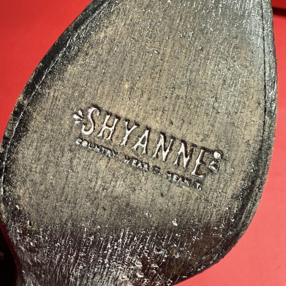 Embroidered Black Leather Cowboy Boots by Shyanne, Size 7.5 US - Picture 8 of 12